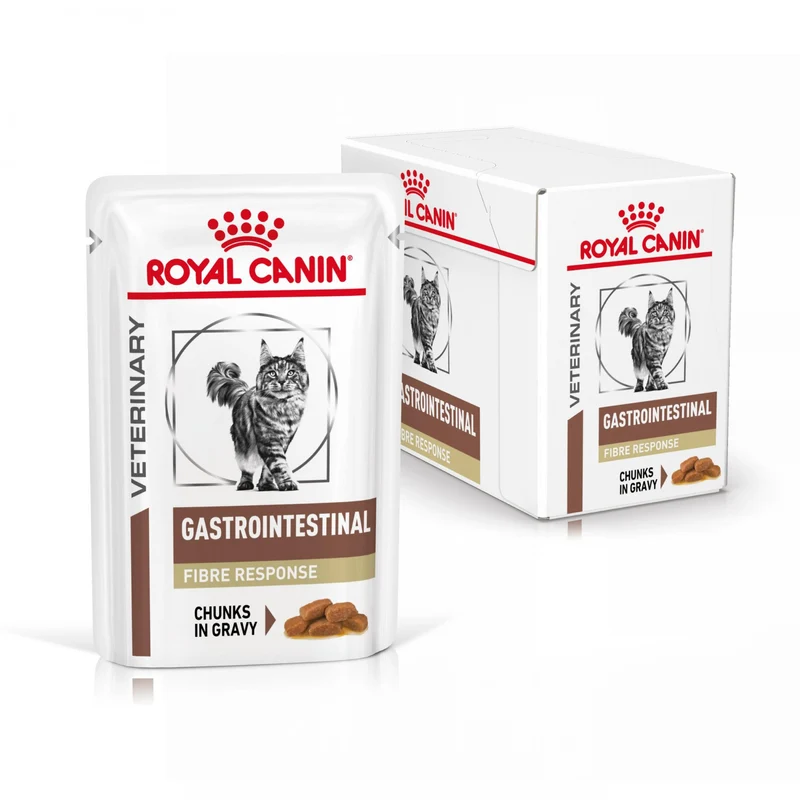 Royal Canin Veterinary Gastrointestinal Fibre Response en bouchées – pâtée chat