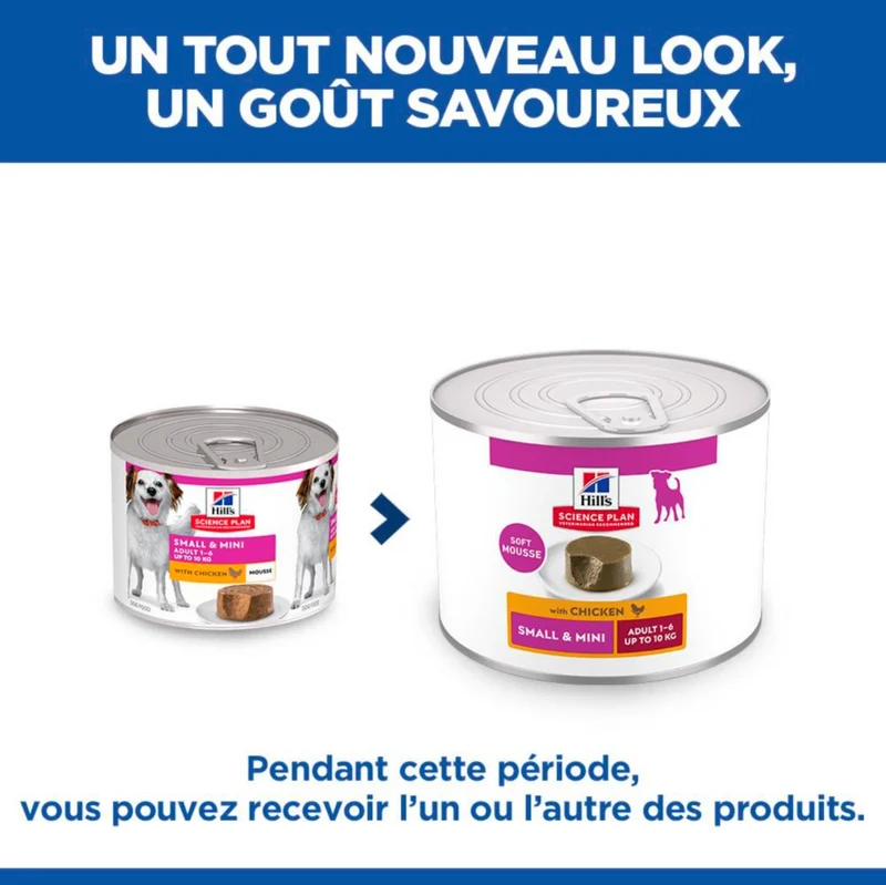 Hill's Science Plan Small & Mini Adult en mousse au bœuf - pâtée chien