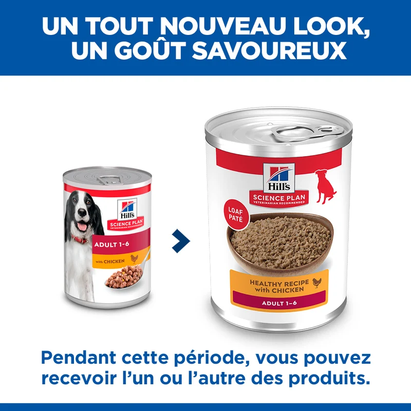 Hill's Science Plan All Breed Adult au poulet ou boeuf - pâtée chien