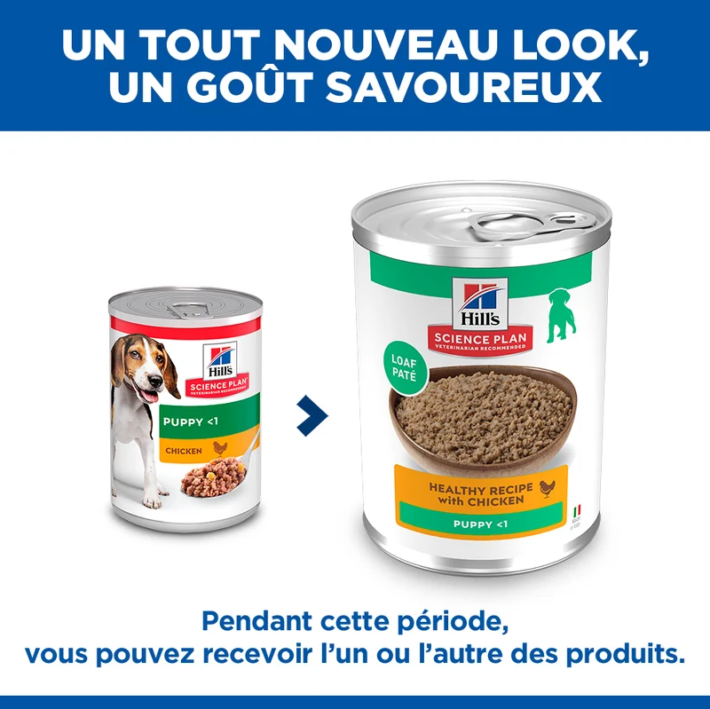 HILL'S Science Plan All Breed Puppy en Boîtes au Poulet - Pâtée pour chiot