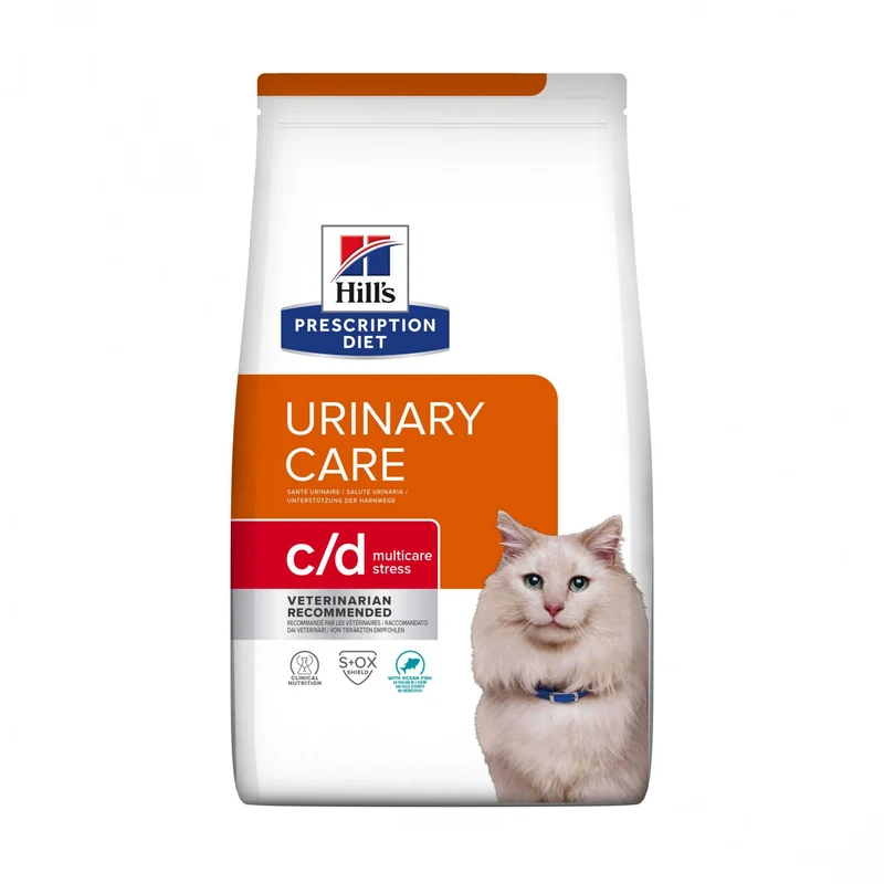 Hill's Prescription Diet c/d Urinary Care Multicare Stress au poisson - croquettes chat