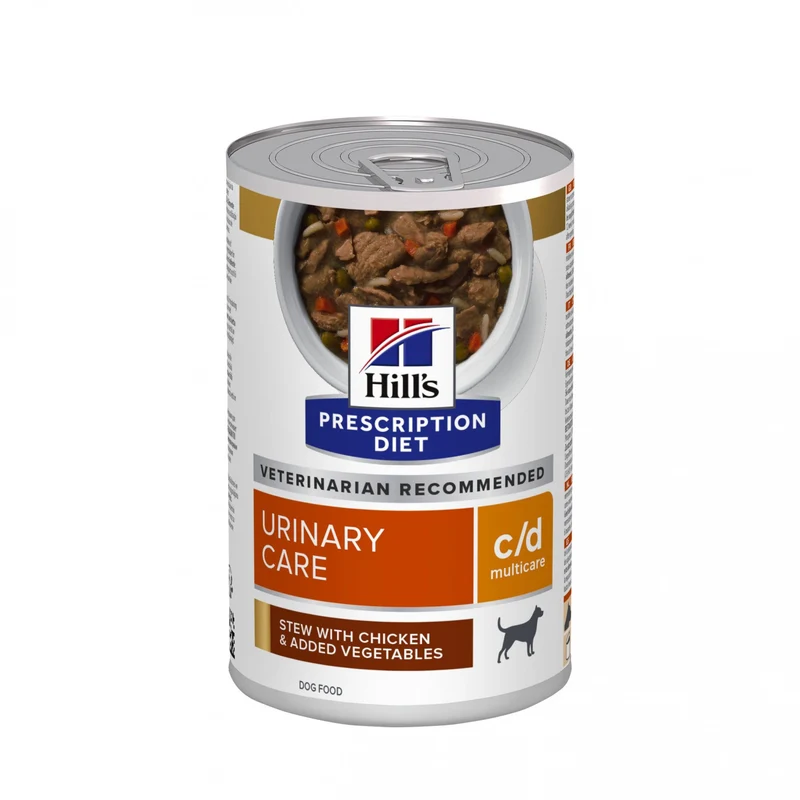 Hill's Prescription Diet c/d Urinary Multicare en mijotés au poulet - pâtée chien