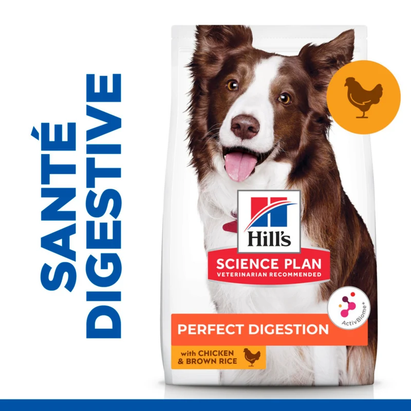 Hill's Science Plan Perfect Digestion Medium Adult au poulet - croquettes chien