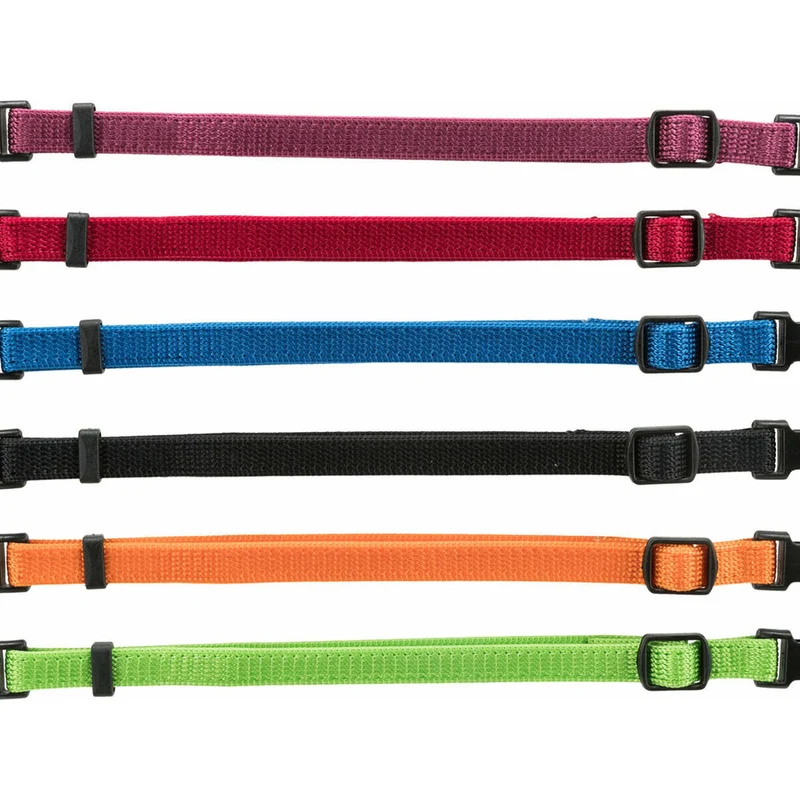 Collier pour Chien Trixie Noir Rouge Bleu de Colbat Pomme M/L 22-35 cm (6 Unités)