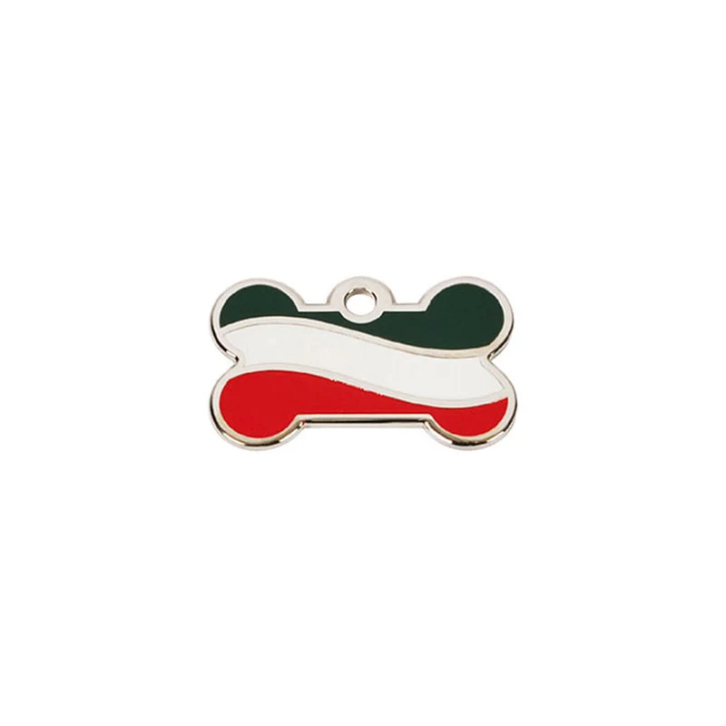 Plaque d'identification pour collier Imarc Citizen Italia Multicouleur Os Aluminium