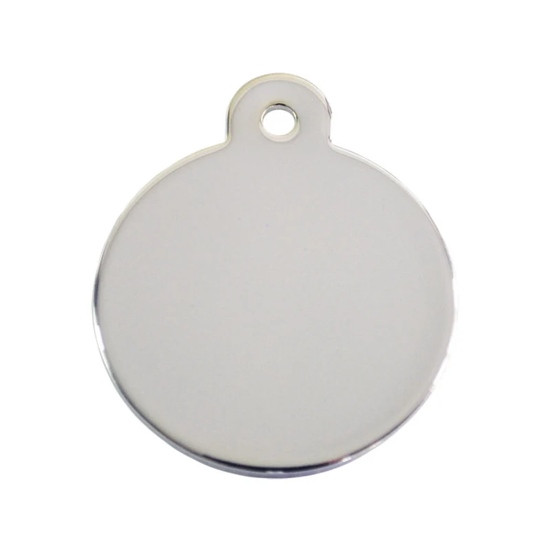 Plaque d'identification pour collier Imarc Circle Argenté