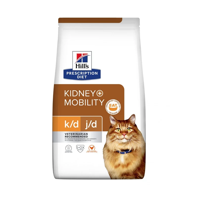 Hill's Prescription Diet k/d j/d Kidney + Mobility au poulet - croquettes chat