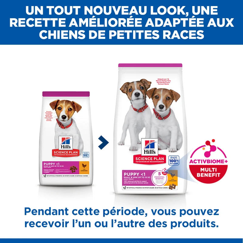 Hill's Science Plan Small & Mini Puppy au poulet - croquettes chiot