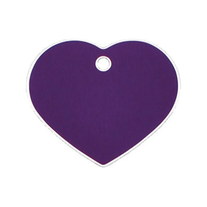 Plaque d'identification Imarc Heart Lila