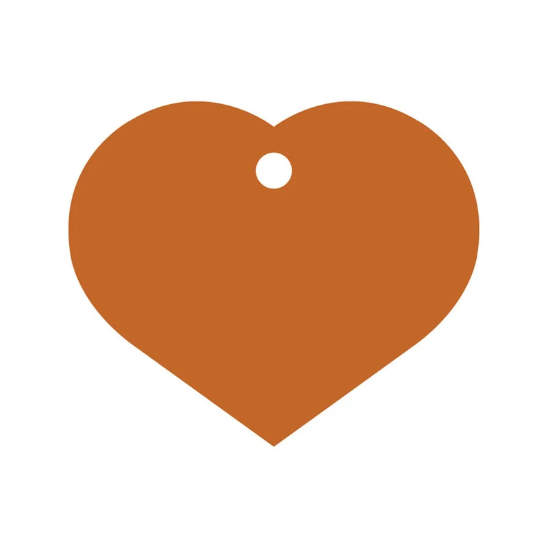 Plaque d'identification Imarc Heart Orange