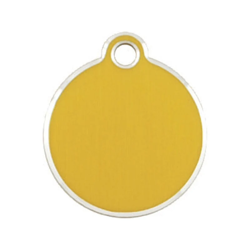 Plaque d'identification Imarc Circle Jaune Doré