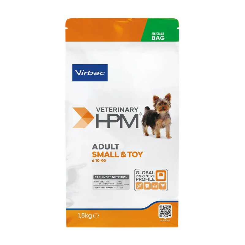 Virbac Veterinary HPM Physiologique Adult Small & Toy - croquettes chien
