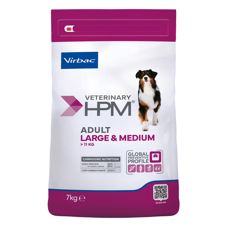 Virbac Veterinary HPM Adult Large & Medium Dog - croquettes chien