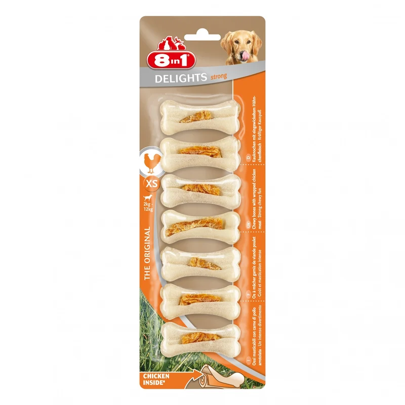 Os à mâcher Delights Strong, mastication intense chien
