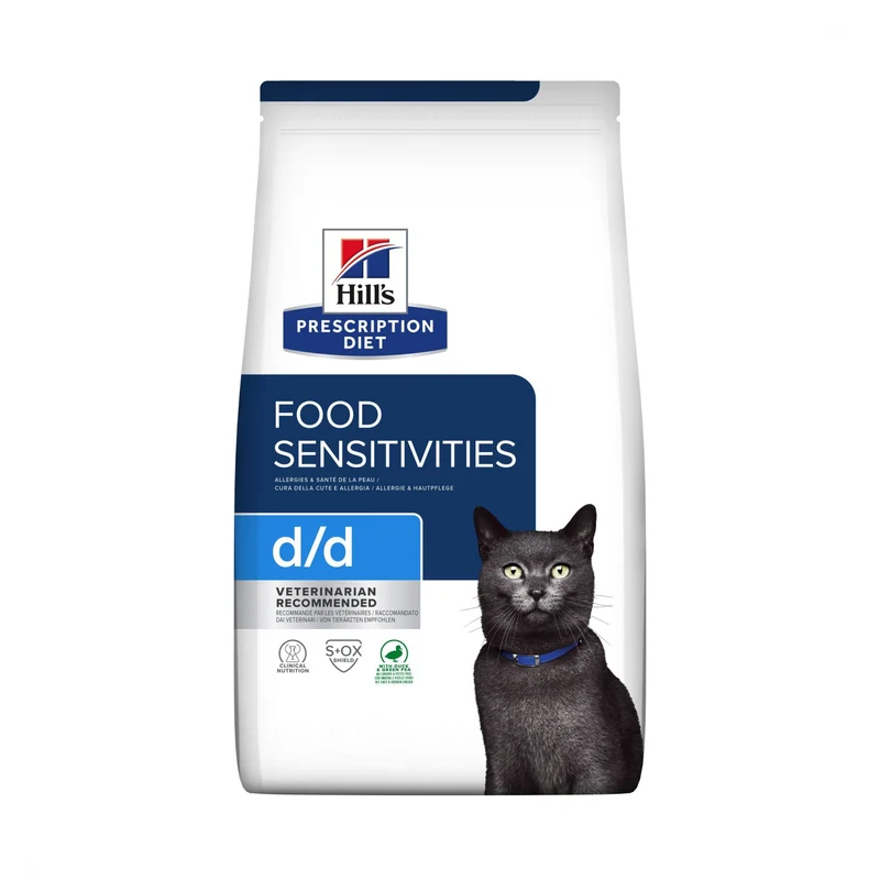 Hill's Prescription Diet d/d Food Sensitivities au canard - croquettes chat