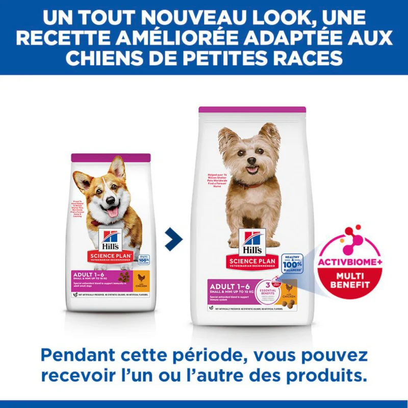 Hill's Science Plan Small & Mini Adult au poulet - croquettes chien