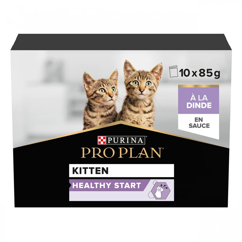 Pro Plan Healthy Start Kitten en sauce à la dinde - pâtée chaton