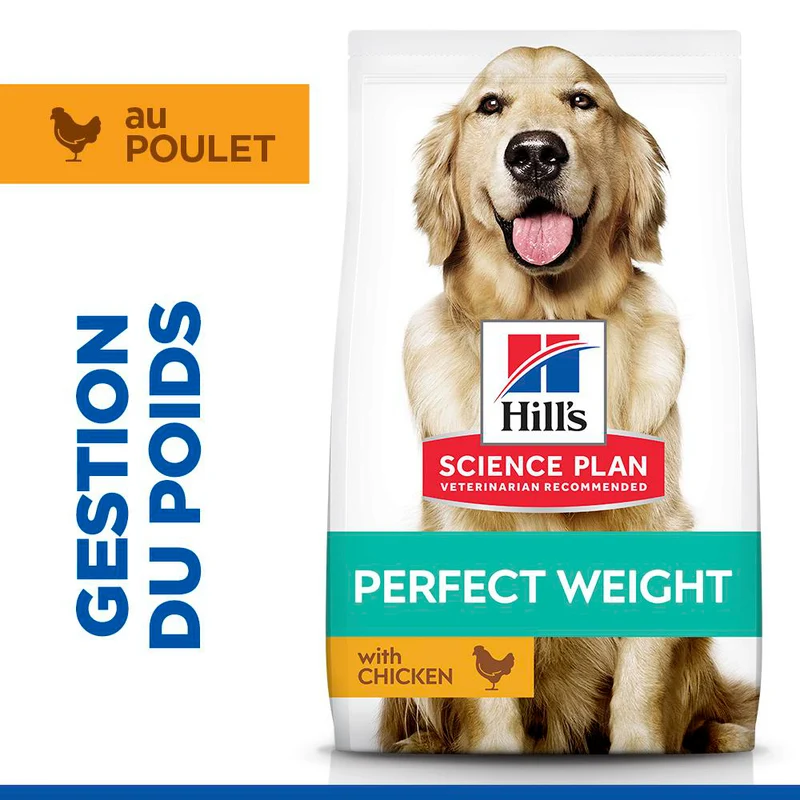 Hill's Science Plan Perfect Weight Large Adult au poulet - croquettes chien
