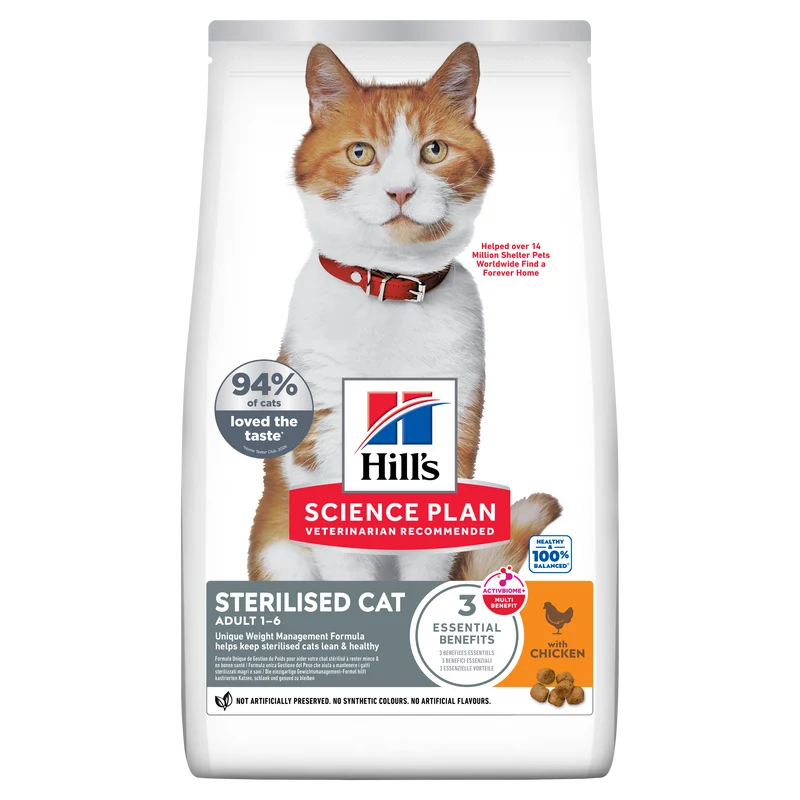 Hill's Science Plan Sterilised Adult au poulet - croquettes chat