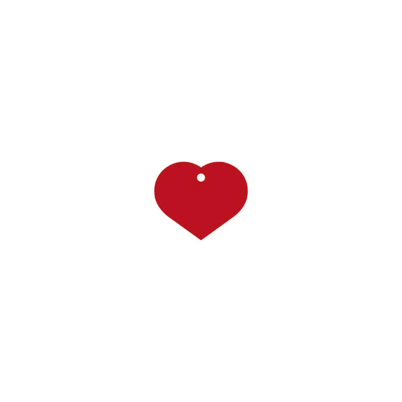 Plaque d'identification Imarc Heart Rouge