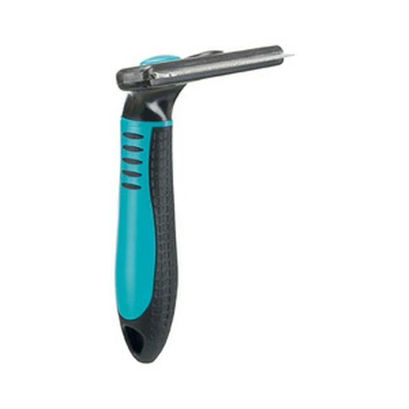 Brosse pour carder Trixie Noir Turquoise 8 × 14 cm