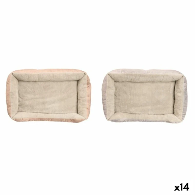 Lit pour chien Mascow Gris Kaki 70 x 15 x 50 cm (14 Unités)