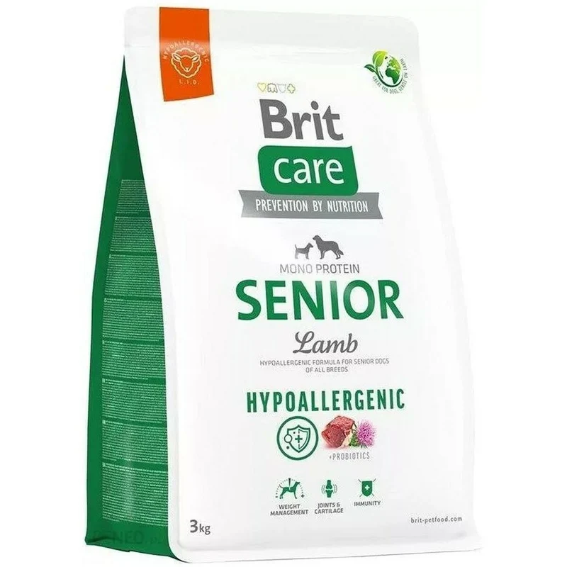 Nourriture Brit Hypoallergenic Senior Lamb with rice Agneau 3 Kg Senior 2,3 Kg