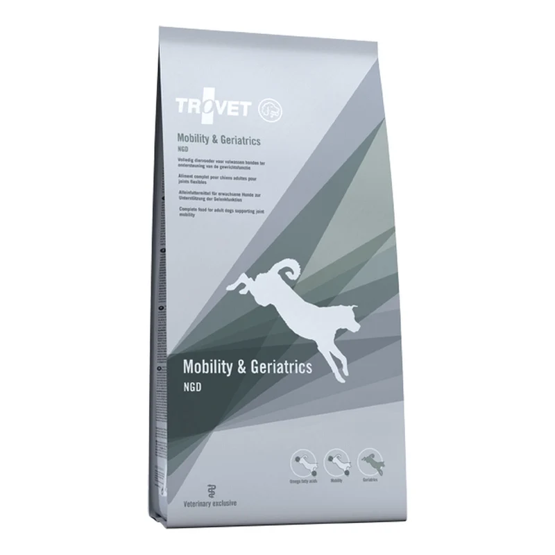 Nourriture Trovet Mobility & Geriatrics MGD Poultry Oiseaux 12,5 Kg Senior 12,7 KG