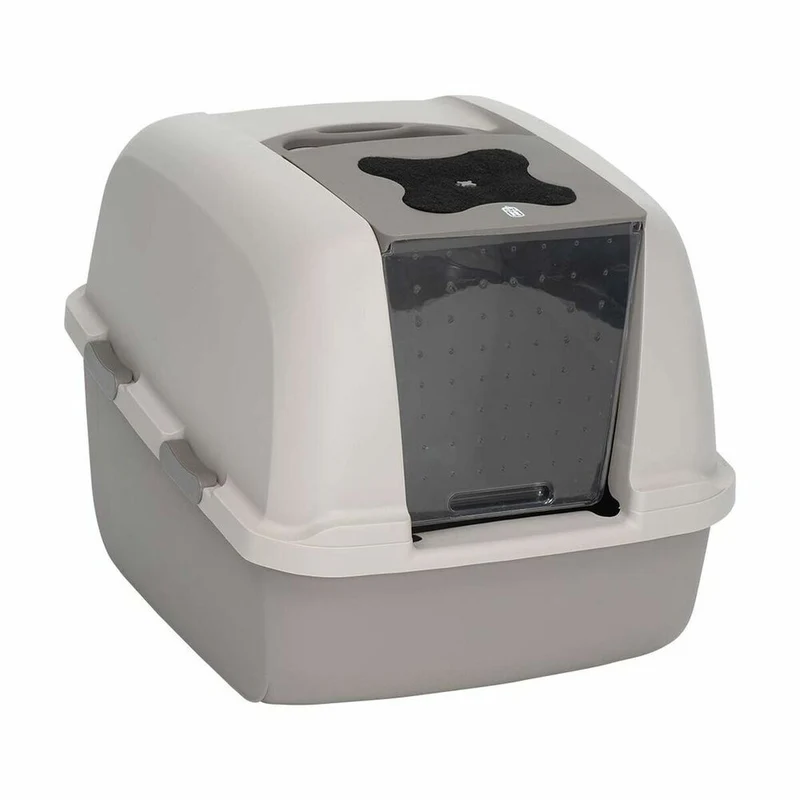Bac à litière pour chats Catit 46 x 55 x 45 cm Avec couvercle Jumbo Gris Plastique