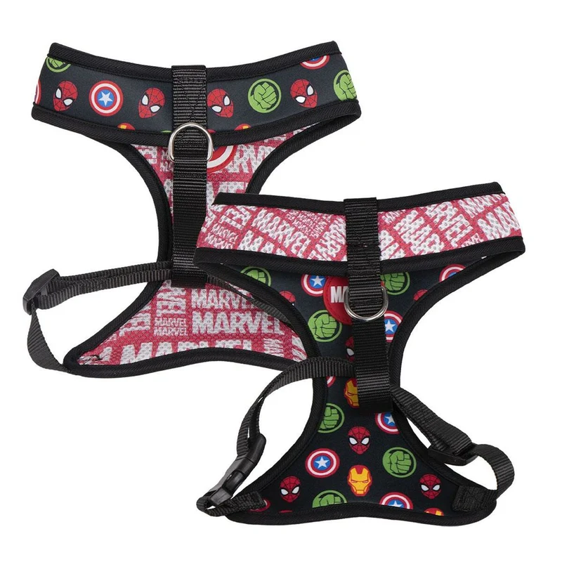 Harnais pour Chien Marvel Rouge S/M Réversible