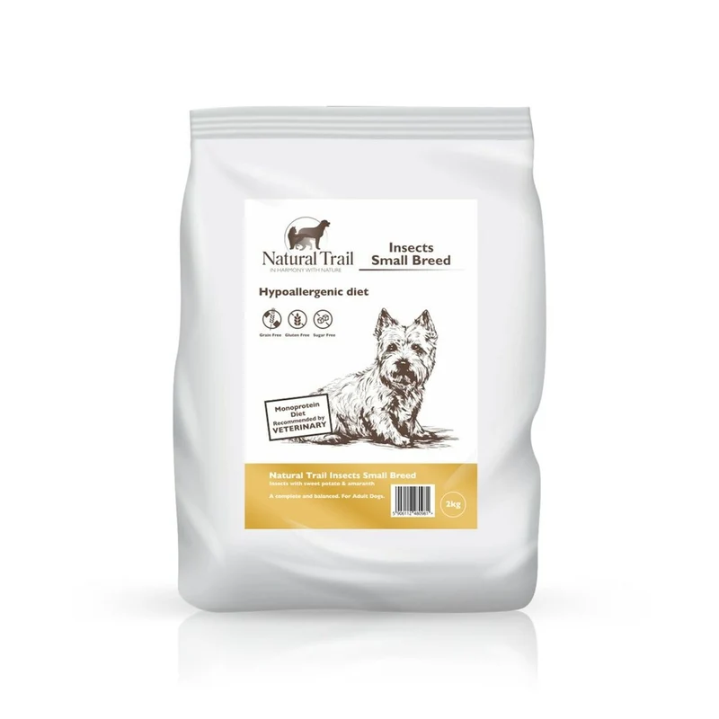 Nourriture NATURAL TRAIL Insect Small Breed Dieta Hipoalergénica 1,5 Kg