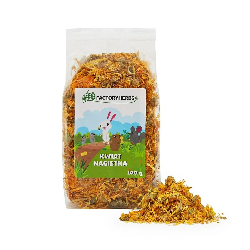 Nourriture pour lapins Factoryherbs Marigold flowers Chinchilla Cochon d'Inde Hamster Rat Souris Rongeurs Oiseaux 100 g