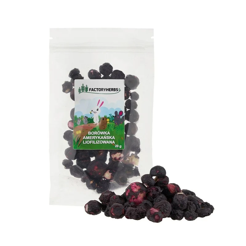 Nourriture pour lapins Factoryherbs Freeze-dried blueberries Chinchilla Cochon d'Inde Hamster Rat Souris Rongeurs Oiseaux