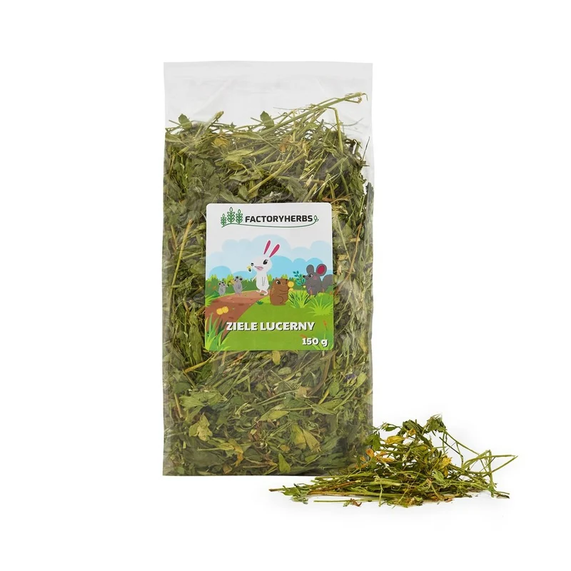 Nourriture pour lapins Factoryherbs Alfalfa herb Chinchilla Cochon d'Inde Hamster Rat Souris Rongeurs Oiseaux