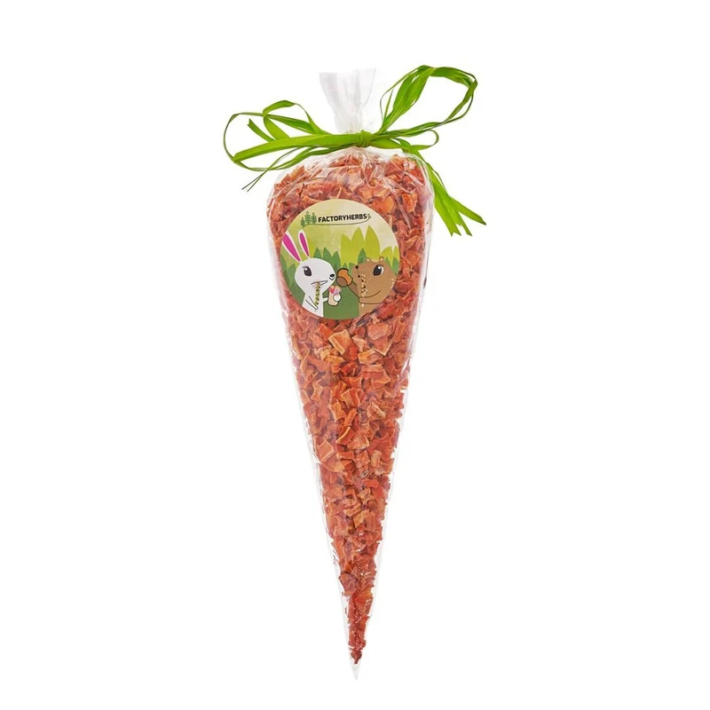 Nourriture pour lapins Factoryherbs Carrot cubes Chinchilla Cochon d'Inde Hamster Rat Souris Rongeurs Oiseaux 100 g