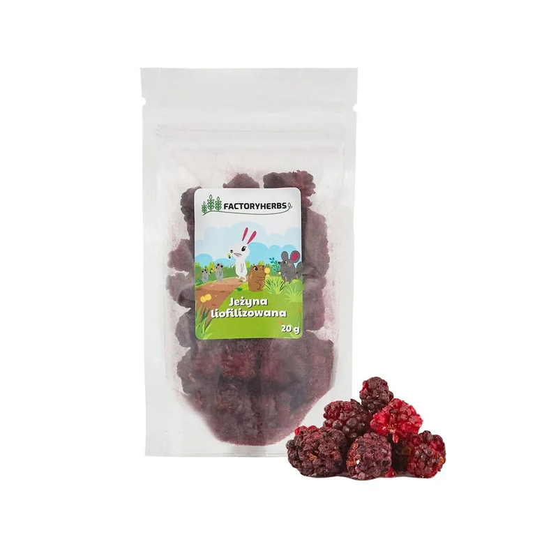 Nourriture pour lapins Factoryherbs Freeze-dried blackberry Chinchilla Cochon d'Inde Hamster Rat Souris Rongeurs Oiseaux