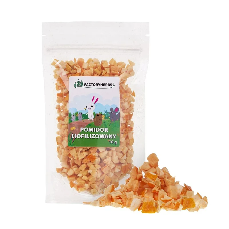 Nourriture pour lapins Factoryherbs Freeze-dried tomato Chinchilla Cochon d'Inde Hamster Rat Souris Rongeurs Oiseaux