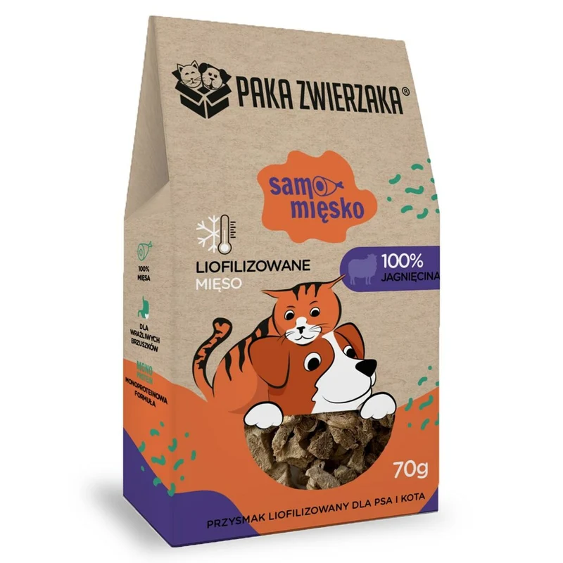 Snack pour chiens Paka Zwierzaka Agneau 70 g
