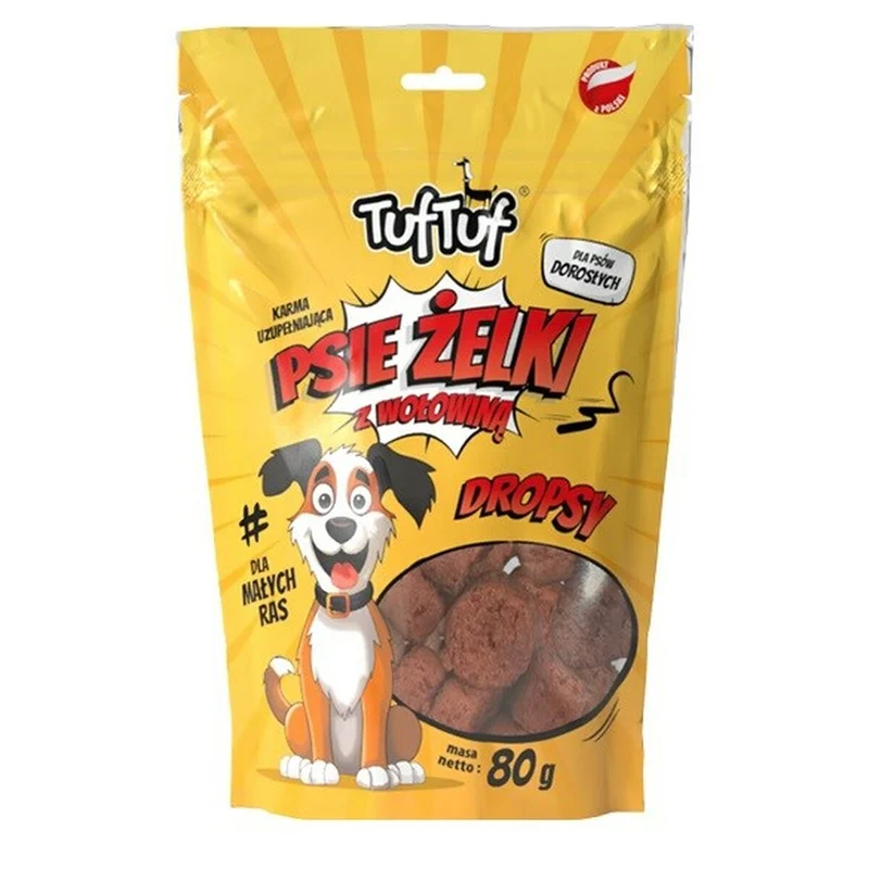 Snack pour chiens Tuftuf Viande de bœuf 80 g