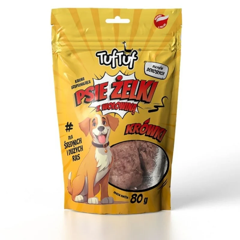 Snack pour chiens Tuftuf Viande de bœuf 80 g