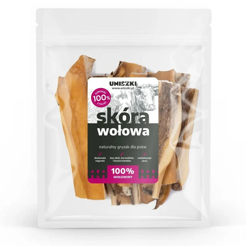 Snack pour chiens Uniszki Piel de vaca Viande de bœuf 100 g