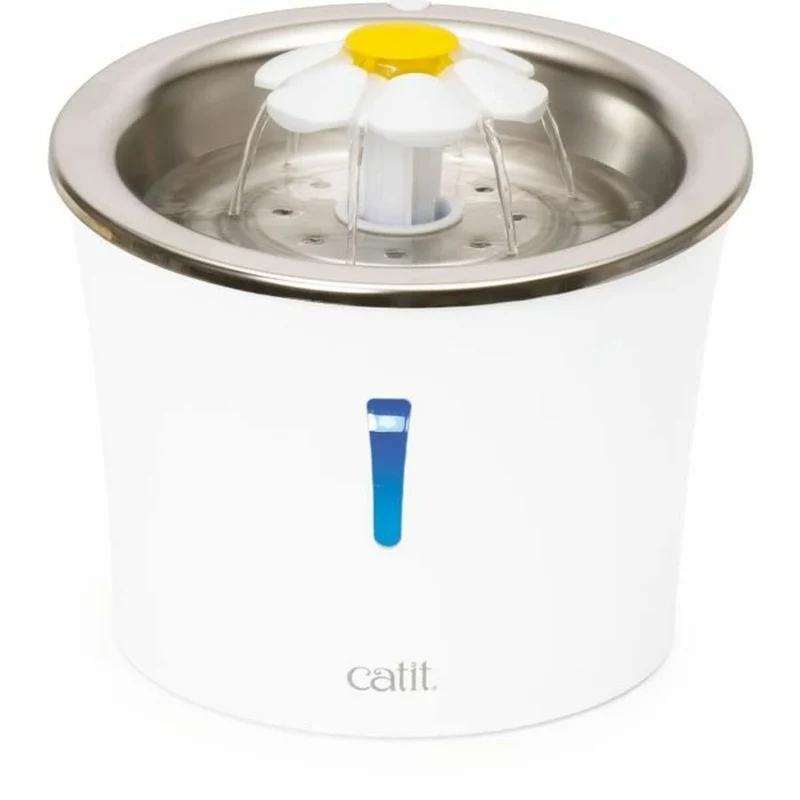 Fontaine pour Animaux de Compagnie Catit Blanc Plastique/Acier inoxydable
