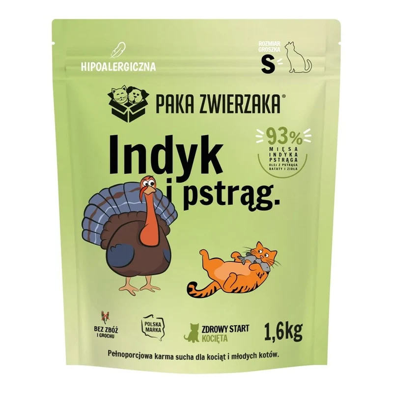 Aliments pour chat Paka Zwierzaka Dinde 1,6 kg
