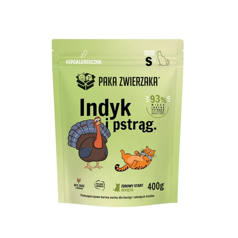 Aliments pour chat Paka Zwierzaka Dinde 400 g