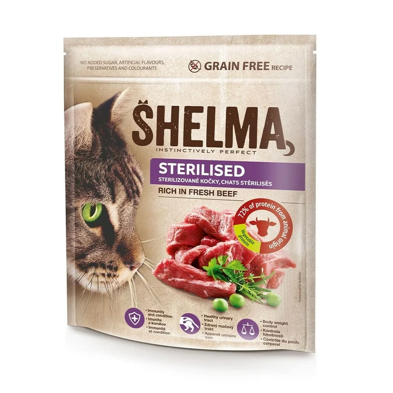 Aliments pour chat Shelma Viande de bœuf 750 g