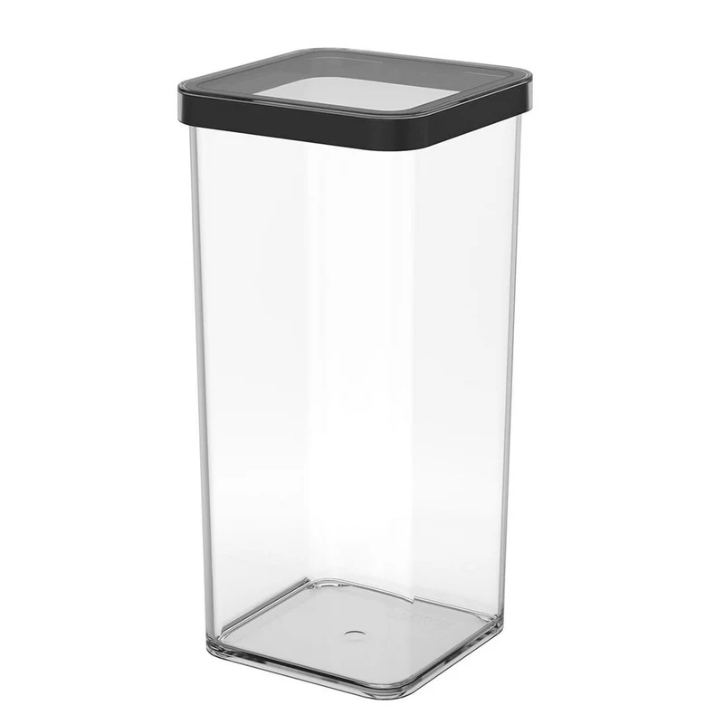 Récipient de Conservation des Aliments Rotho Loft Noir Transparent 1,5 L