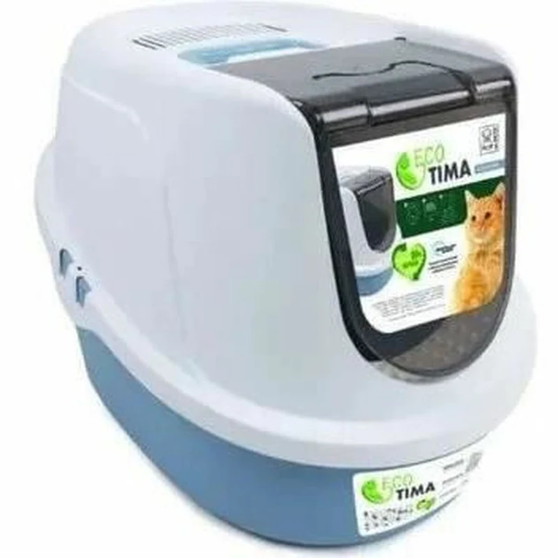 Bac à litière pour chats MPETS ECO TIMA Bleu Plastique