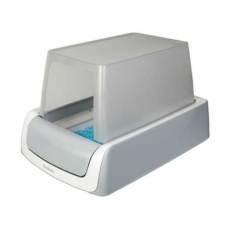 Bac à litière pour chats PetSafe Auto-nettoyant 15 x 70 x 48,5 cm Blanc Plastique