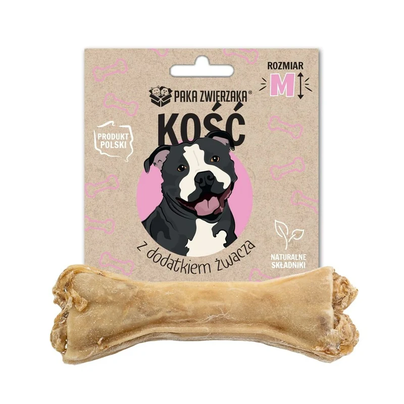 Snack pour chiens Paka Zwierzaka Bone with tripe additive M 12 cm Viande de bœuf 55 g