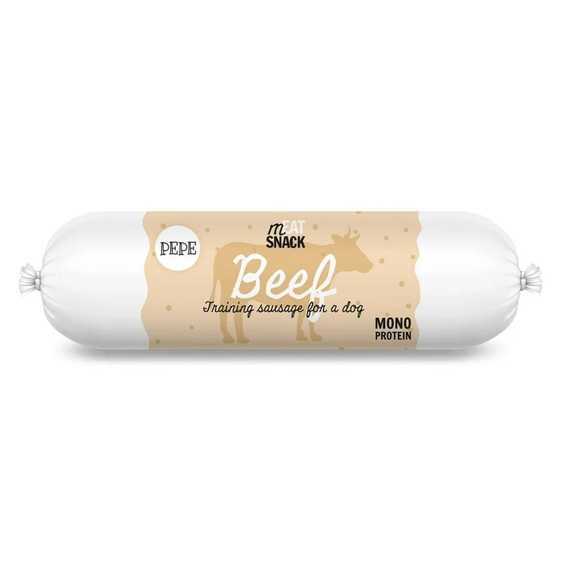 Snack pour chiens Paka Zwierzaka Pepe Sausage beef Viande de bœuf 200 g